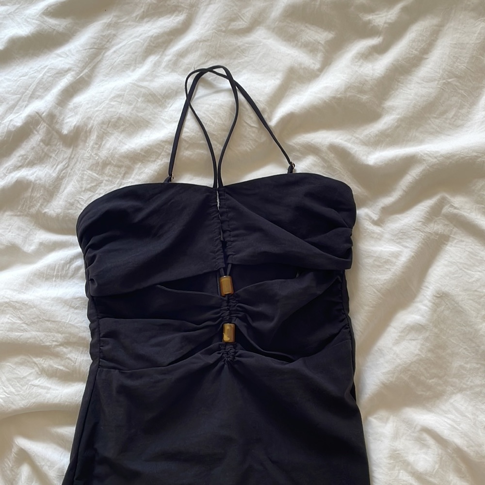 Zara black maxi dress xs - Picture 2 of 3